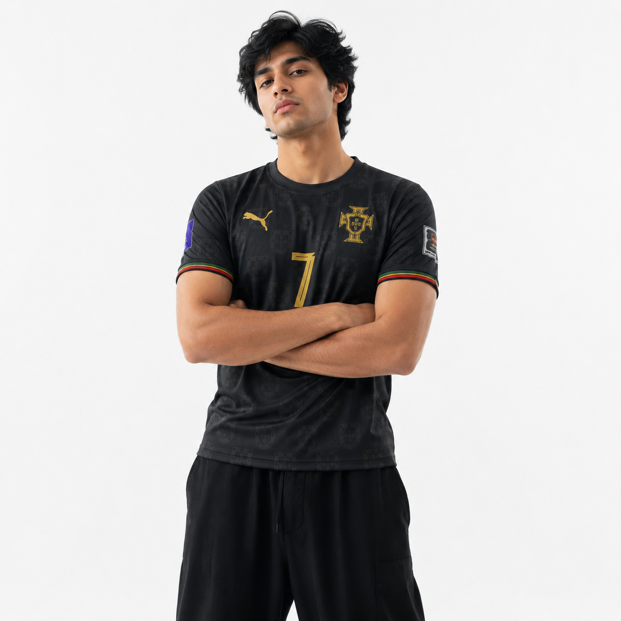 Portugal Black Special Addition Jersey Mens