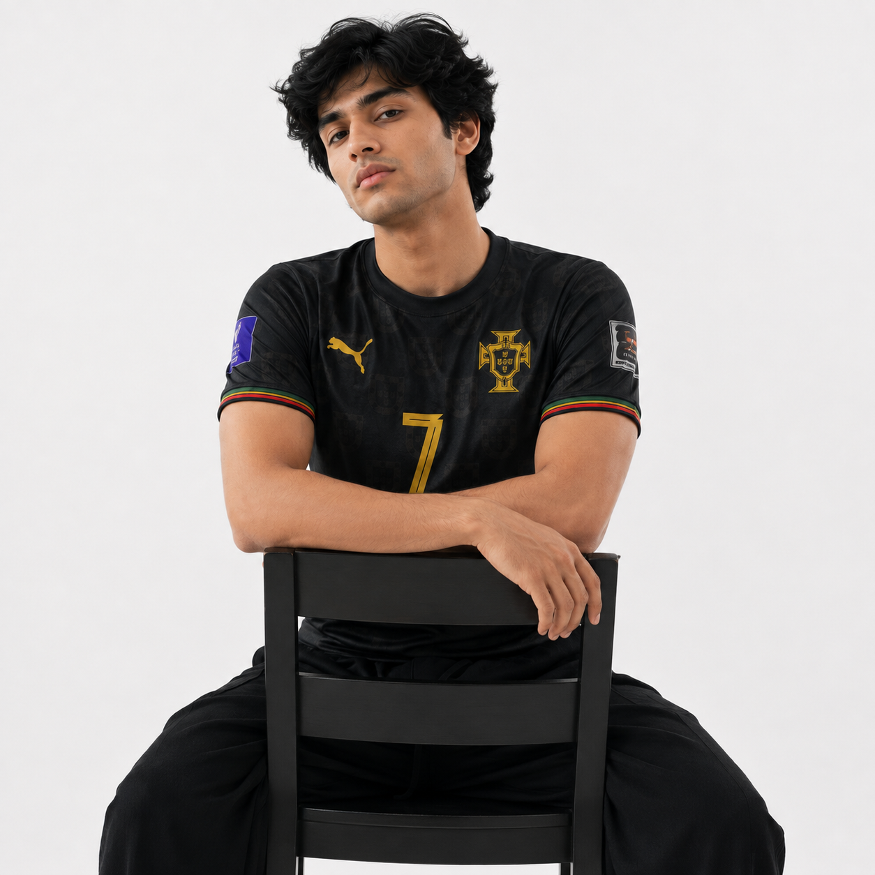Portugal Black Special Addition Jersey Mens