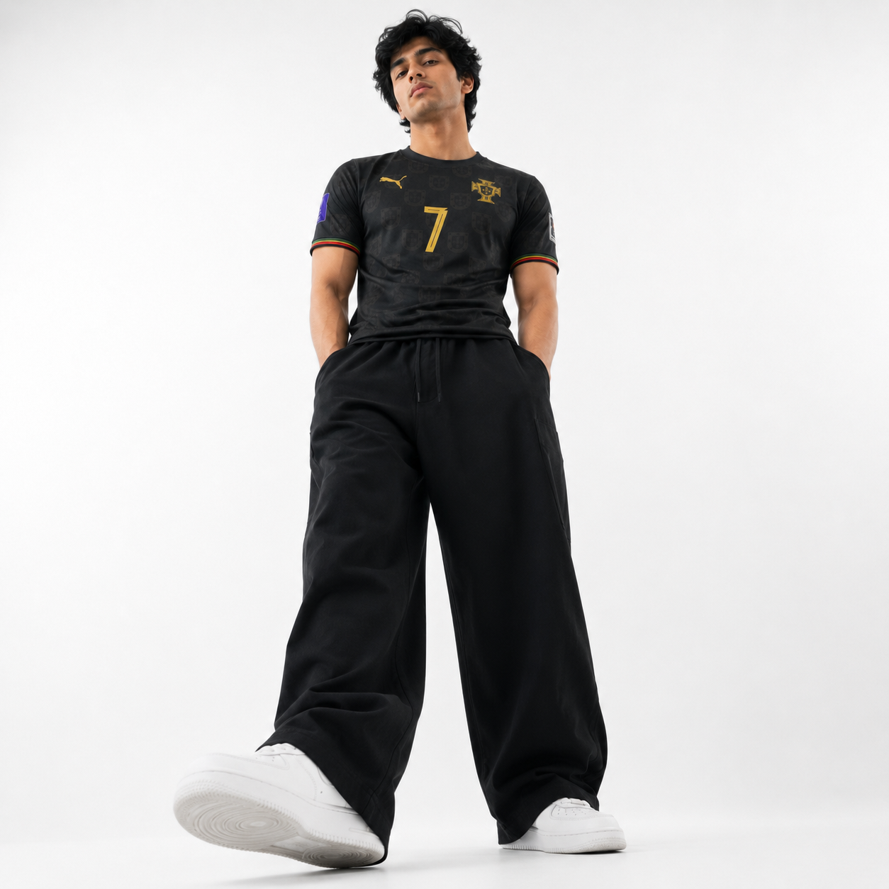 Portugal Black Special Addition Jersey Mens