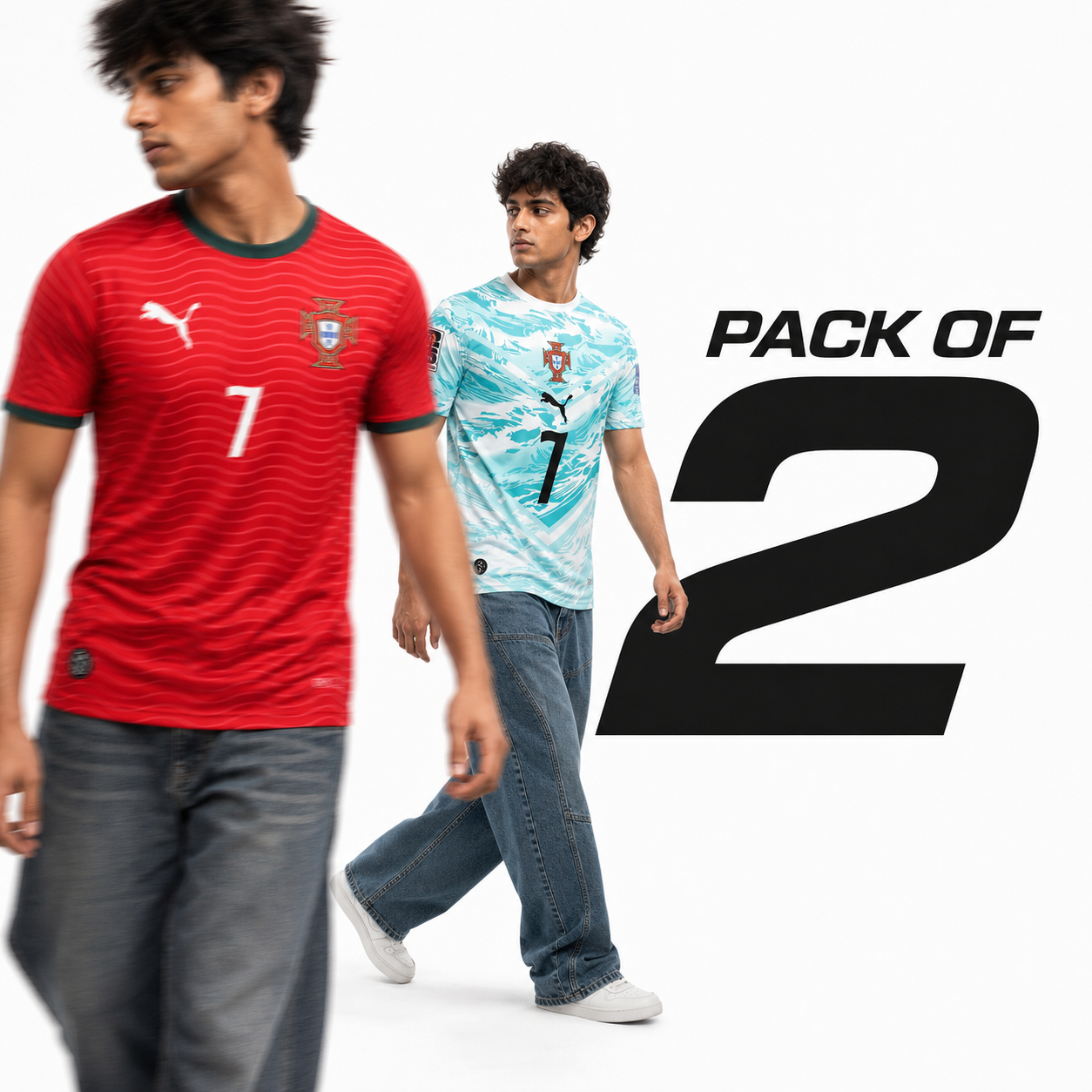 Pack of 2 Portugal Shirts