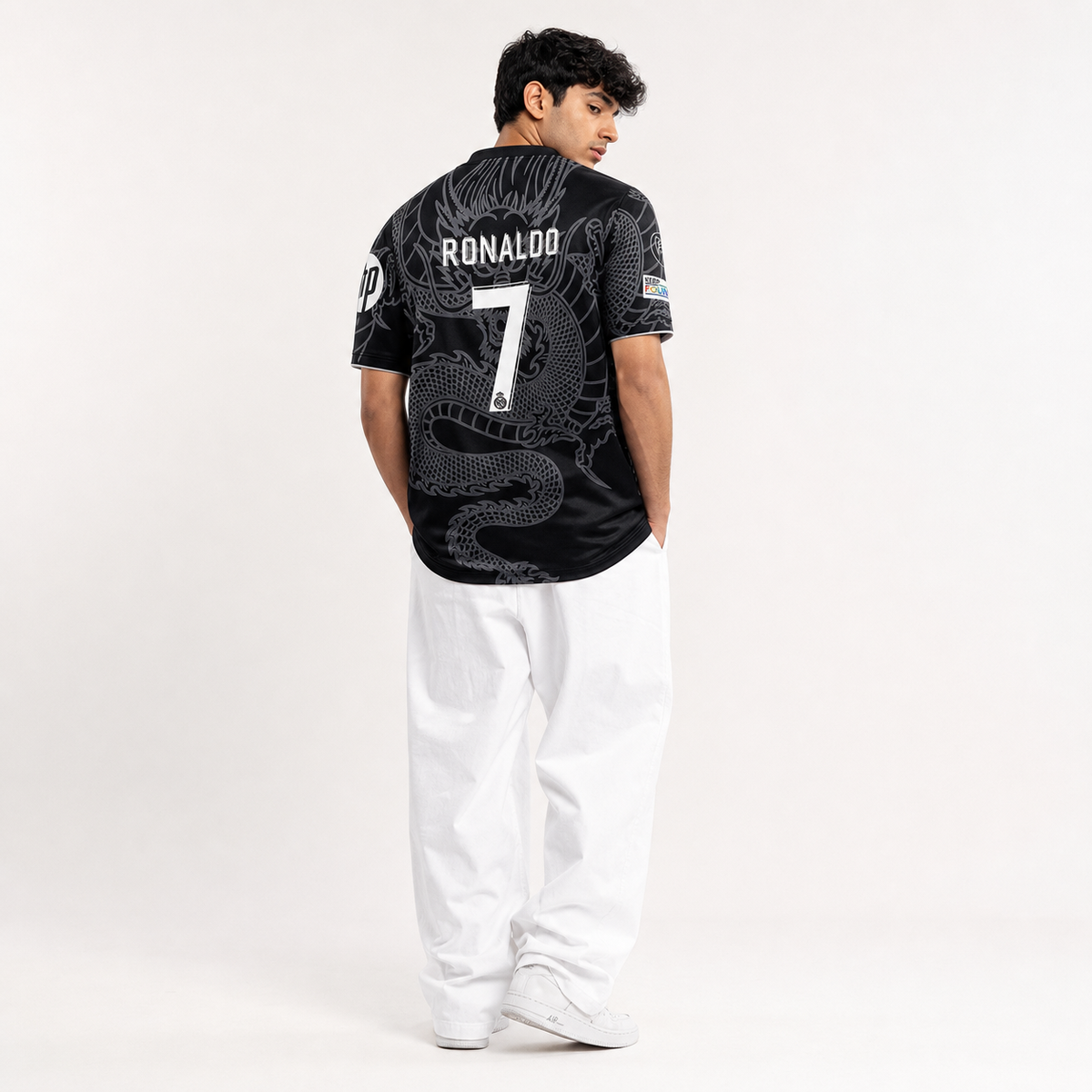Real Madrid Dragon Black Jersey