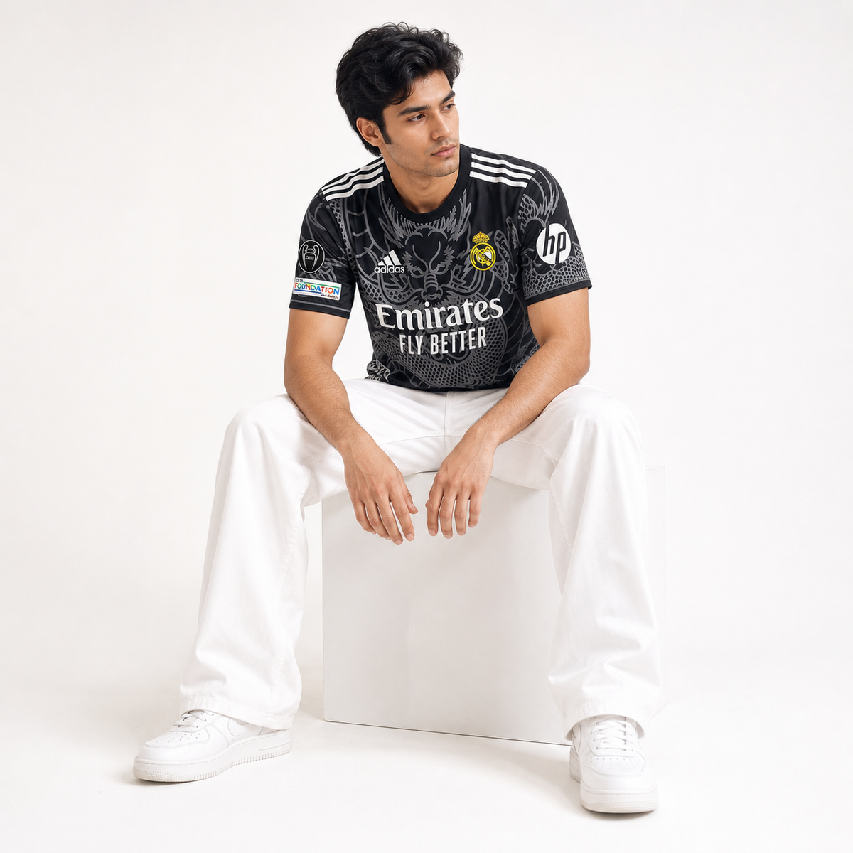 Real Madrid Dragon Black Jersey