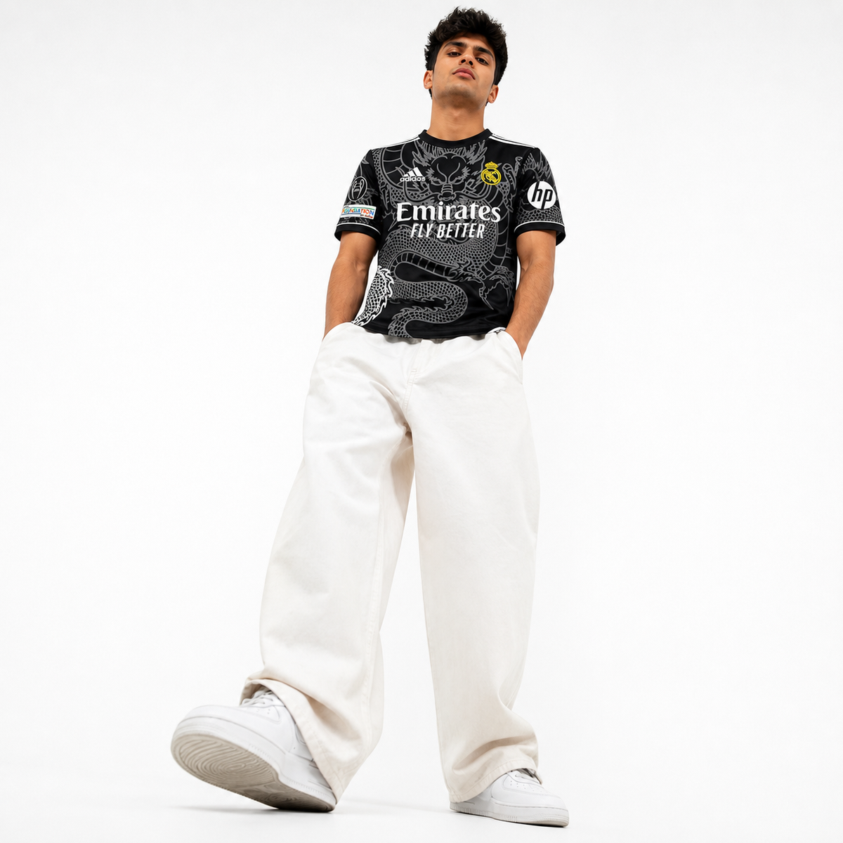 Real Madrid Dragon Black Jersey