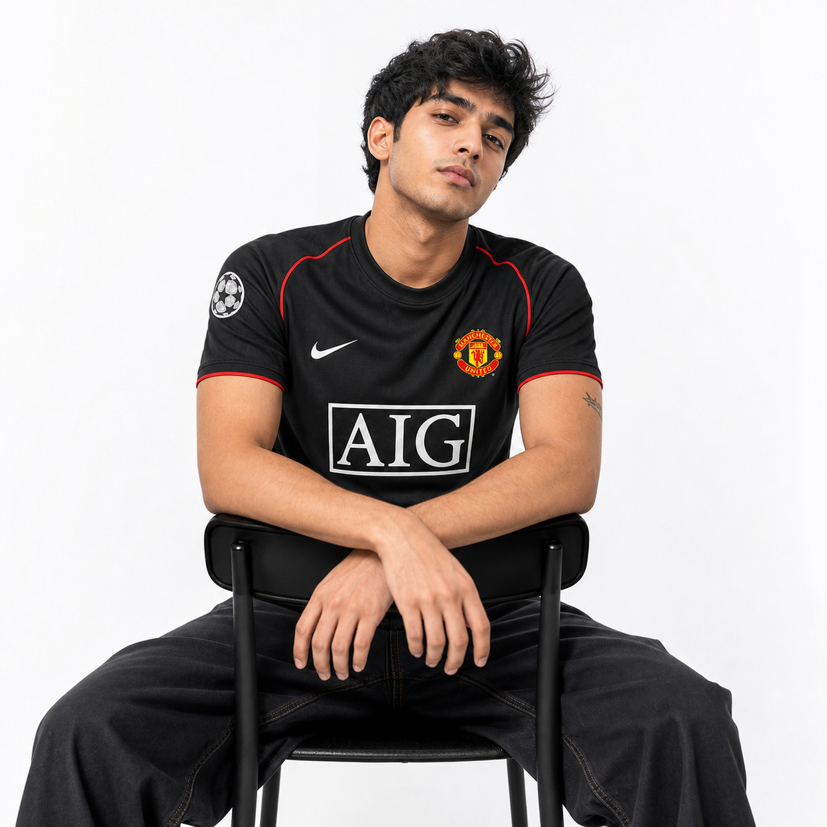 Manchester United Jersey 2007-08 (Black)